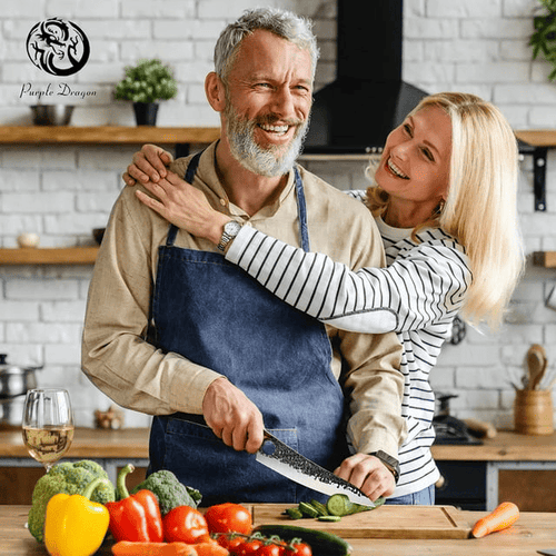 Dream Reach 8 inch Chef Knife Kitchen Knives Hand Forged Full Tang with Gift Box EasyOptionXY LLC