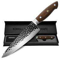 KONOLL Chef Knife Forged Handmade 8 inch Professional Kitchen Knife, HC Stainless Steel with Full Tang Wood Handle EasyOptionXY LLC