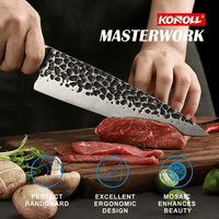 KONOLL Chef Knife Forged Handmade 8 inch Professional Kitchen Knife, HC Stainless Steel with Full Tang Wood Handle EasyOptionXY LLC