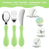 Freaki 6PCS Toddler Utensils Set, Toddler Utensils Stainless Steel Fork, Spoon and Knife Set with Silicone Holding Design, Children's Flatware Set, BPA Free, Dishwasher Safe EasyOptionXY LLC
