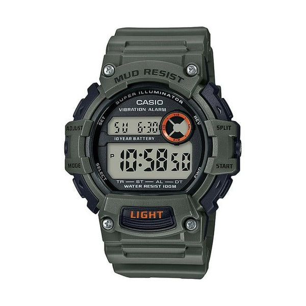 Casio Men's Heavy Duty Mud-Resistant Digital Watch, Green TRT110H-3AV EasyOptionXY LLC