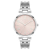 Time and Tru Silver Tone Bracelet Round Pink Dial Casual Watch EasyOptionXY LLC