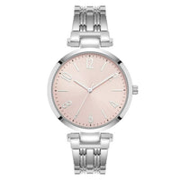 Time and Tru Silver Tone Bracelet Round Pink Dial Casual Watch EasyOptionXY LLC