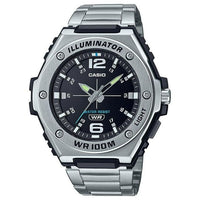Casio Men's Heavy Duty Metal Bezel Analog Watch, Stainless Steel Bracelet MWA100HD-1AV EasyOptionXY LLC