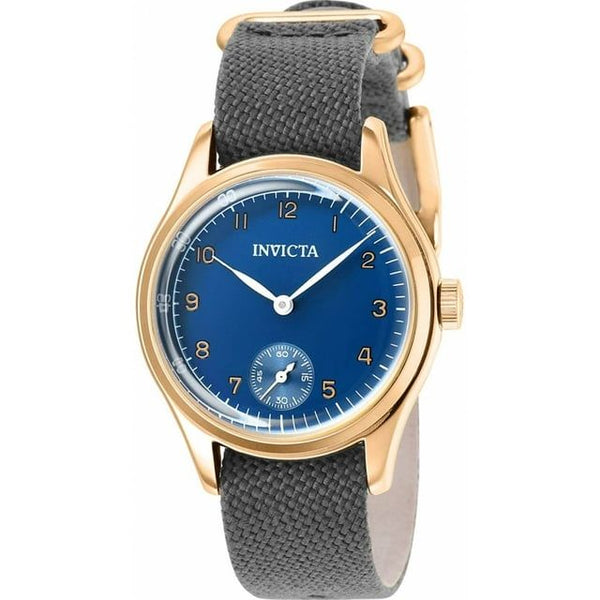 Invicta 33 in. Dia. 16 mm Mens Vintage Quartz 3 Hand Dark Blue Dial Watch EasyOptionXY LLC
