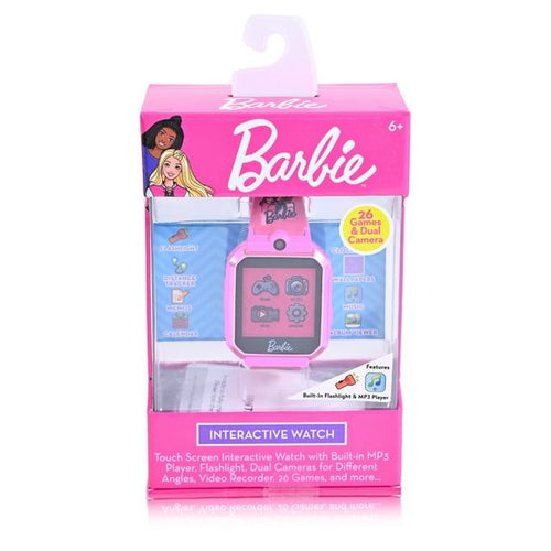 Mattel Barbie Childrens iTime Unisex Touchscreen Smart Watch with Silicone Strap and Metallic Pink Case 42MM EasyOptionXY LLC