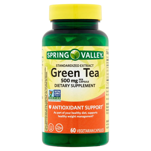 Spring Valley Green Tea Extract Vegetarian Capsules; 500 mg; 60 Count EasyOptionXY LLC