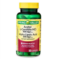 Spring Valley Acetyl L-Carnitine HCI 400mp + Alpha Lipoic Acid EasyOptionXY LLC