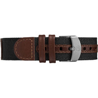 Timex Men's Expedition Acadia 40mm Watch – Black Case Black Dial with Black & Brown Leather & Fabric Strap EasyOptionXY LLC