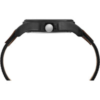 Timex Men's Expedition Acadia 40mm Watch – Black Case Black Dial with Black & Brown Leather & Fabric Strap EasyOptionXY LLC