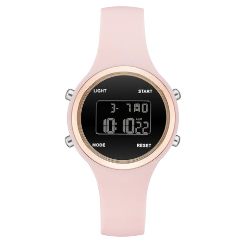 Time and Tru Adult Female Pink Silicone Digital Watch. EasyOptionXY LLC