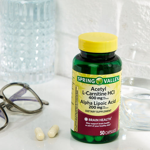 Spring Valley Acetyl L-Carnitine HCI 400mp + Alpha Lipoic Acid EasyOptionXY LLC