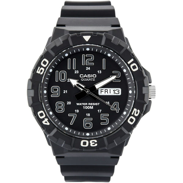 Casio Men's Classic Quartz Watch with Black Resin Strap EasyOptionXY LLC