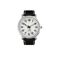 George Men's Silver Tone Round Watch with Easy Read Dial EasyOptionXY LLC