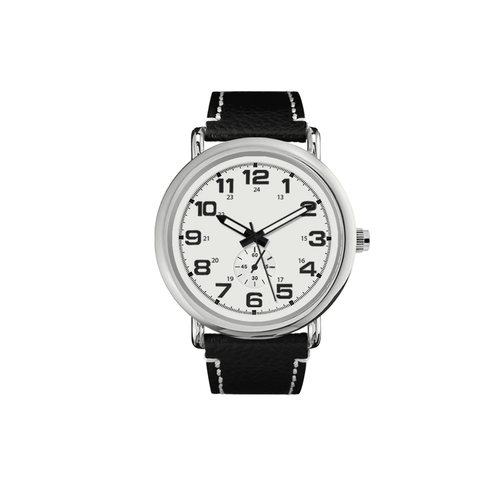 George Men's Silver Tone Round Watch with Easy Read Dial EasyOptionXY LLC