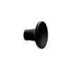 Lacquered Black Wood "Tuba" Cabinet Knob and Drawer Pulls Euro • Knobs