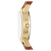 Time and Tru Women's Gold Tone Crystal Accent Watch with Faux Leather Strap EasyOptionXY LLC