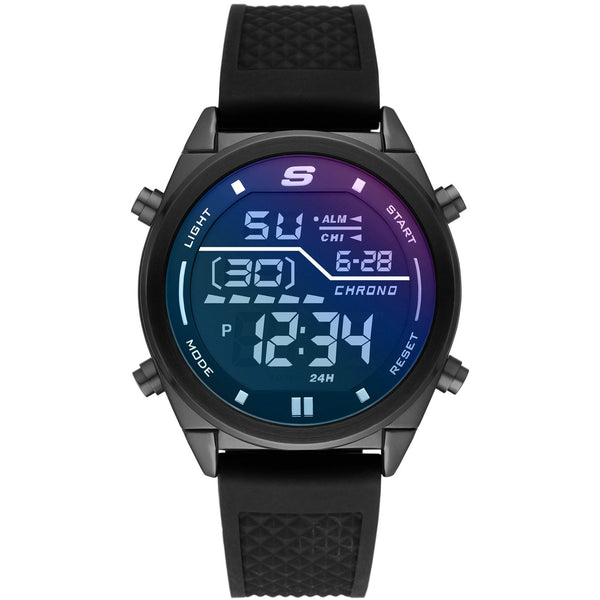 Skechers Mens Digital Watch Black Silicone Band (SR5142W) EasyOptionXY LLC