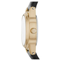 Time and Tru Women's Gold Tone Oval Watch with Faux Leather Strap EasyOptionXY LLC