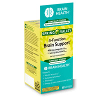 Spring Valley 4-Function Brain Support Dietary Supplement; 60 Count EasyOptionXY LLC