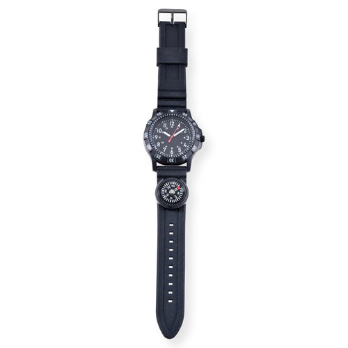 George Adult Male Analog Watch in Black Silicone with Compass (42039WMM) EasyOptionXY LLC