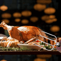 i Kito Thanksgiving Turkey Lifters Set of Two, Roasting Poultry Forks Serving Set Stainless Steel EasyOptionXY LLC