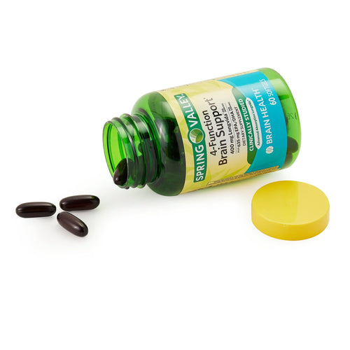 Spring Valley 4-Function Brain Support Dietary Supplement; 60 Count EasyOptionXY LLC