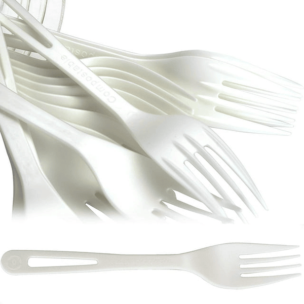 Avant Grub 5" White Disposable Plastic Forks, 100 Pack EasyOptionXY LLC