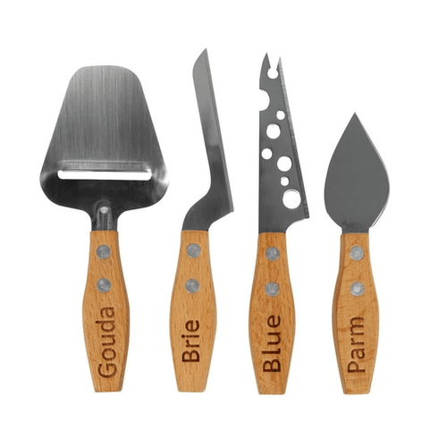 Boska Holland Explore Geneva Stainless Steel Cheese Slicer & Knife 4pc Set EasyOptionXY LLC