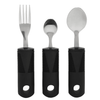 Parkinsons Utensils, Stainless Steel Rubber Handle Adaptive Utensils 3 Pieces Safe Durable For Parkinson EasyOptionXY LLC
