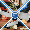 XYJ Authentic Since 1986,Professional Knife Sets for Master Chefs,8-pcs Chef Knife Set with Bag,Sheath,Sharpener Rod,Culinary Kitchen Butcher Meat Knives,Cooking Slicing,Chopping,Stainless Steel EasyOptionXY LLC