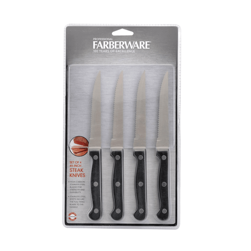Farberware Traditions 4-piece Stamped Triple Rivet Steak Knife Set EasyOptionXY LLC