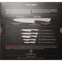 Schmidt Bros. Legacy Series, 5 Pc Ultra Sharp Knife Set + Blade Guards EasyOptionXY LLC