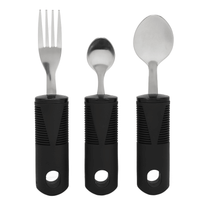 Parkinsons Utensils, Adaptive Utensils Stainless Steel 3 Pieces Hanging Hole For Elderly EasyOptionXY LLC