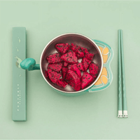 Portable Chopsticks Kids Students Silicone Lightweight Chopstick with Case, 7.8"/198mm Long, Reusable Portable Utensil for Camping,Traveling (Green) EasyOptionXY LLC