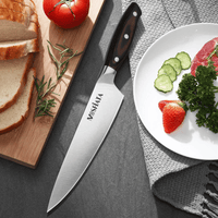 MOSFiATA Chef Knife 8 Inch Kitchen Cooking Knife, 5Cr15Mov High Carbon Stainless Steel Sharp Knife with Ergonomic Pakkawood Handle EasyOptionXY LLC