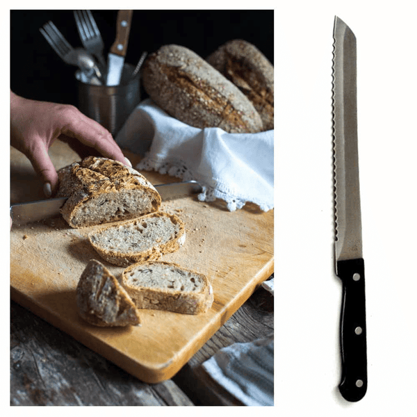 8" Serrated Slicing Bread Knife Stainless Steel Carving Blade Sharp Kitchen Cook EasyOptionXY LLC