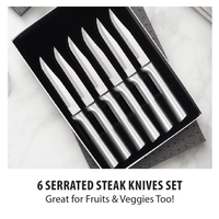 Rada Cutlery 6-Piece Serrated Steak Knife Set EasyOptionXY LLC