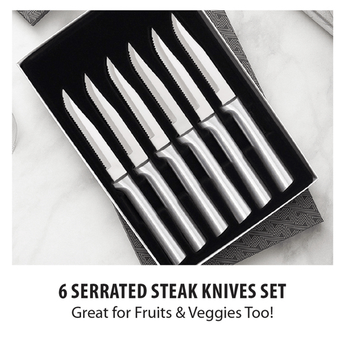 Rada Cutlery 6-Piece Serrated Steak Knife Set EasyOptionXY LLC