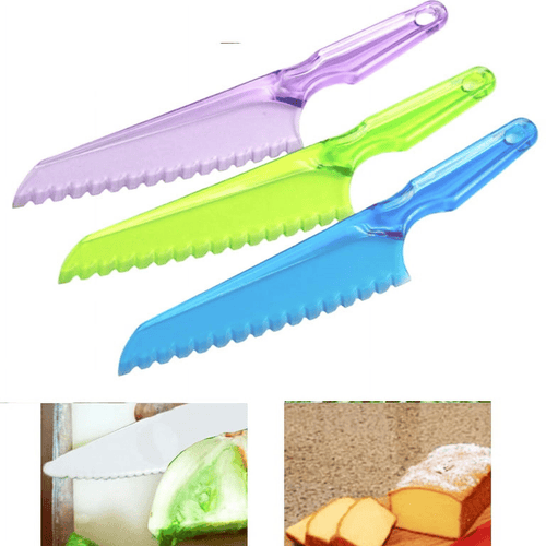 1pc Lettuce Knife Plastic Serrated Cut Bread Salad Cake Blade Utensil Chopper 7" EasyOptionXY LLC