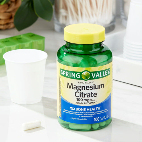 Spring Valley Rapid-Release Magnesium Citrate Dietary Supplement; 100 mg; 100 Count EasyOptionXY LLC