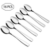 Lvelia 16-Piece Food Grade Stainless Steel Spoons, Metal Spoons, Silverware Spoons, Tablespoons for Home and Restaurant, Silver EasyOptionXY LLC