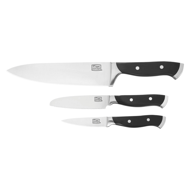 Chicago Cutlery Armitage 3-Piece Paring, Utility & Chef Knife Set EasyOptionXY LLC