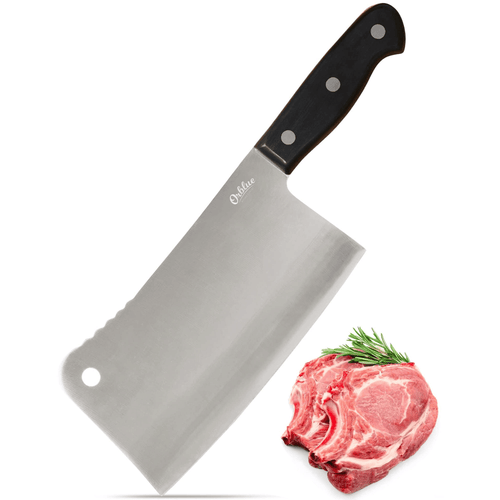 Orblue Premium Meat Cleaver - Stainless Steel Chef Butcher Knife for Cooking - Professional 7-Inch Blade for Precision Cutting - Perfect for Home Kitchen or Restaurant EasyOptionXY LLC