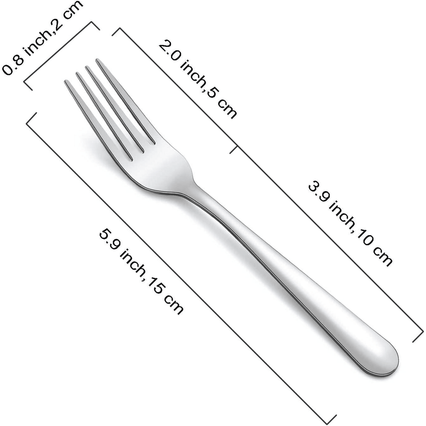 Bestdin Salad Forks, 36 Pieces Stainless Steel Forks Set, 5.9 Inch, Forks Cutlery Only, Dishwasher Safe, Mirror Polished, Cake Forks, Dessert Forks and Dinner Forks for Home Kitchen & Restaurant EasyOptionXY LLC