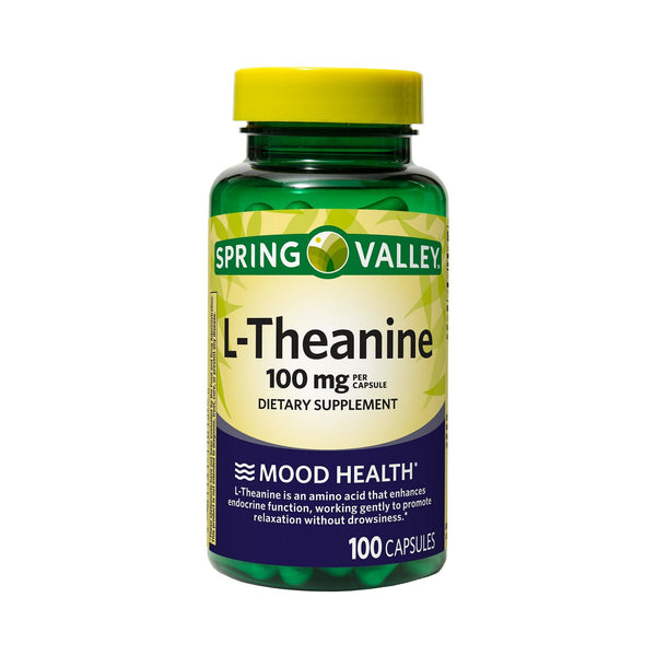 Spring Valley L-Theanine Capsules Dietary Supplement; 100 mg; 100 Count EasyOptionXY LLC
