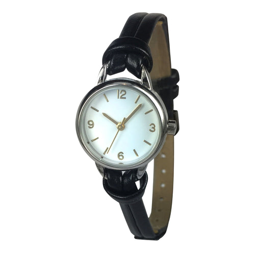 Time and Tru Women's White Dial Wristwatch with PU Strap EasyOptionXY LLC