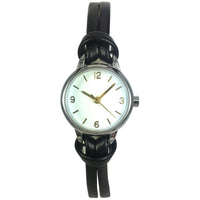 Time and Tru Women's White Dial Wristwatch with PU Strap EasyOptionXY LLC