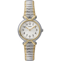 Timex Women's Pleasant Street Two-Tone 25mm Dress Watch, Expansion Band EasyOptionXY LLC