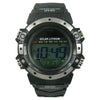 George Mens Solar Digital Wristwatch Plastic Strap EasyOptionXY LLC
